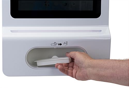 Automatic digital sanitizer dispenser with removal drip tray
