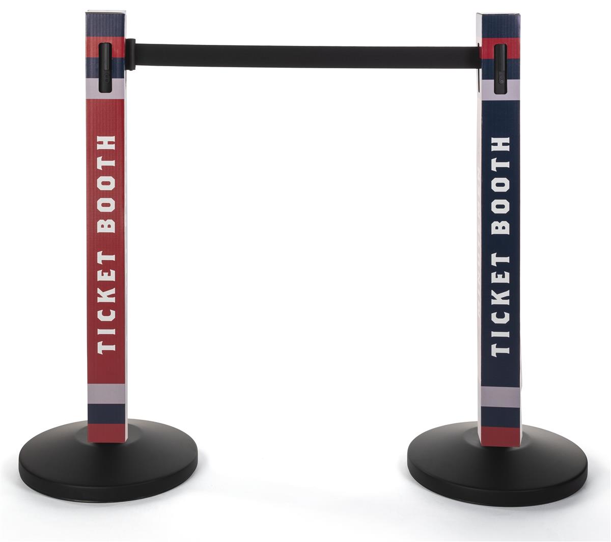 Custom Printed Stanchion Cover 4 Panel FullColor Graphics