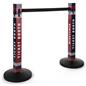 Custom printed stanchion post sleeves with full color graphics