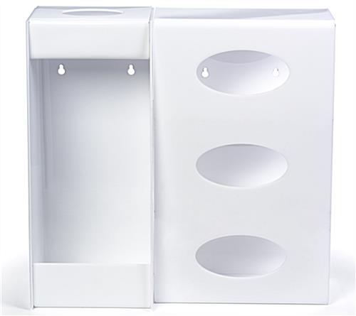 thumbnail image 2 of Wall Mounted Glove Dispenser, Hairnet Shoe Cover Dispenser Acrylic Glove Box Holder, Clear (for 2 of 13