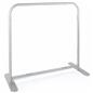 Tension fabric cafe style banner with easy push button assembly design