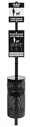 Pet waste system with easy assembly
