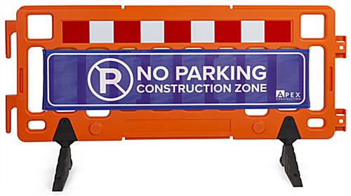 Crowd safety signage with 61 inch width