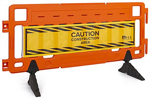 Polyester scrim crowd safety signage