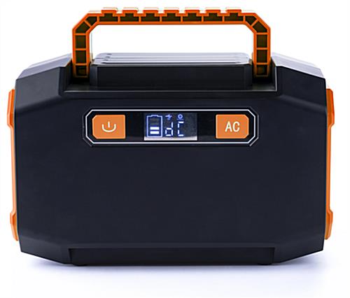 Portable battery power station with digital screen