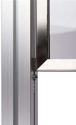 Secure post and panel stanchion banner system