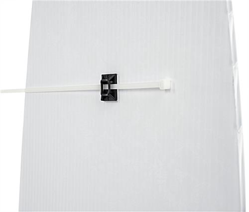 quick setup coroplast stanchion advertising poster 