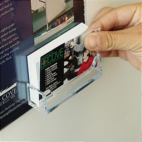 Business Card Holder With 8-1/2" x 11" Sign Frame