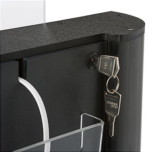 Floor Standing Charging Kiosk with Locking Panel