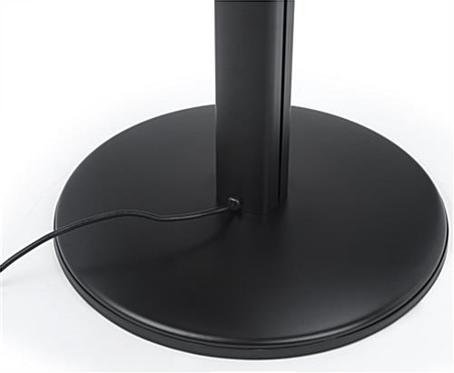 Cell Phone Charger Kiosk with Rounded Base