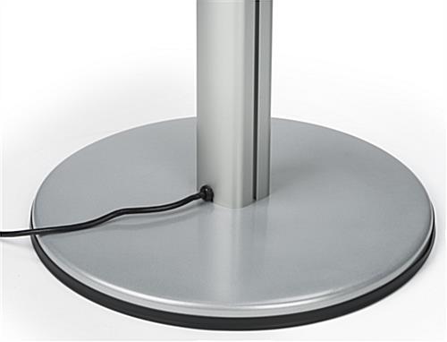 Mobile Device Charging Kiosk with Rounded Base