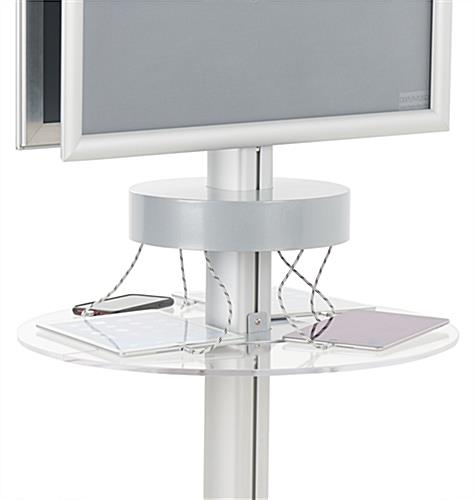 Phone Charger Kiosk with Acrylic Shelf