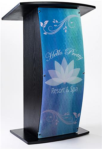 UV printed frosted replacement panel for FLCT series lecterns featuring your own custom artwork
