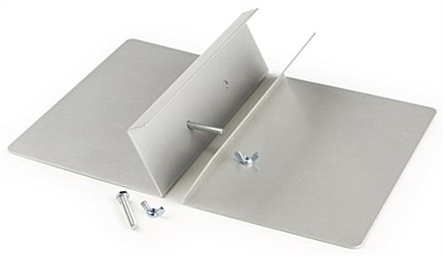 Silver Double Sided Sign Holder May be Used Outside