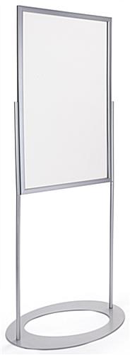 Metal sign holder comes with 2 clear films