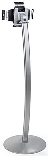 Adjustable Tablet Floor Stand, Silver Finish