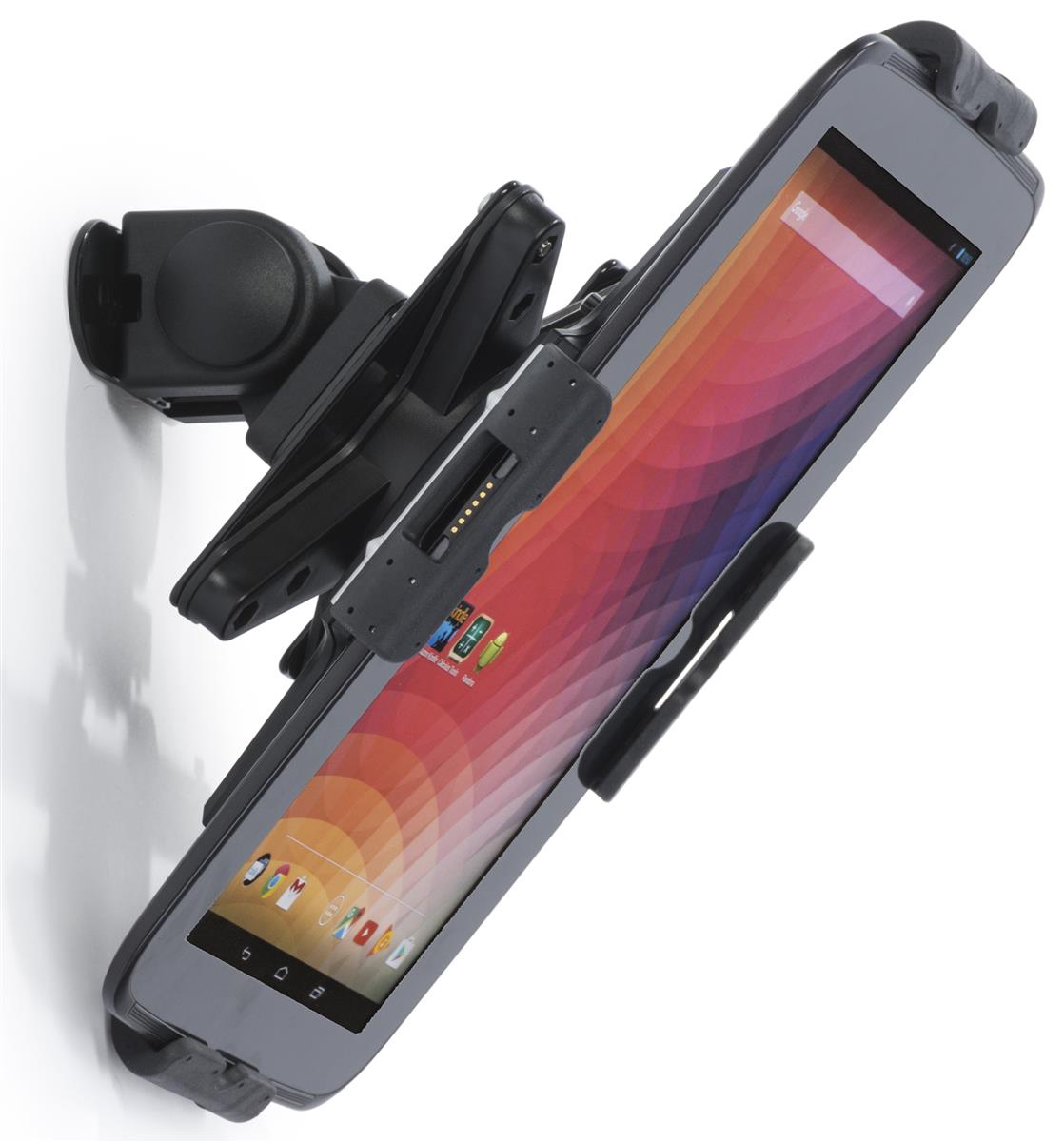 ipad counter stand with tilting and rotating bracket
