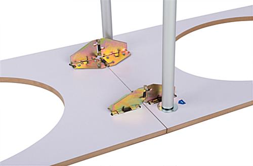 Exhibition Display Counter with Labeled Pieces