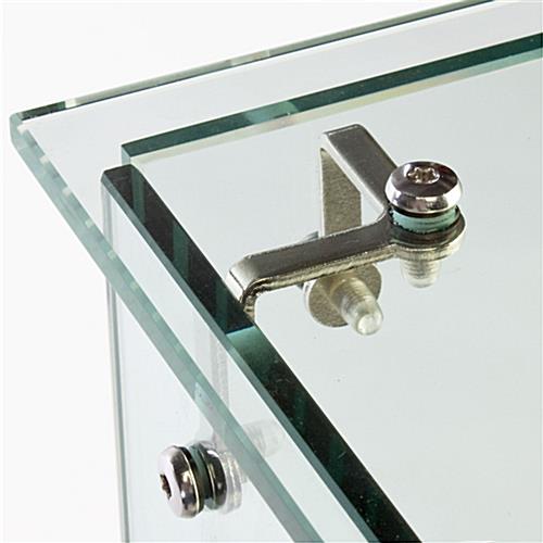 4' Display Showcase Features Tempered Glass Design & Cherry Melamine Finish
