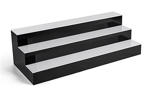 tiered LED bar shelf displays for counter placement