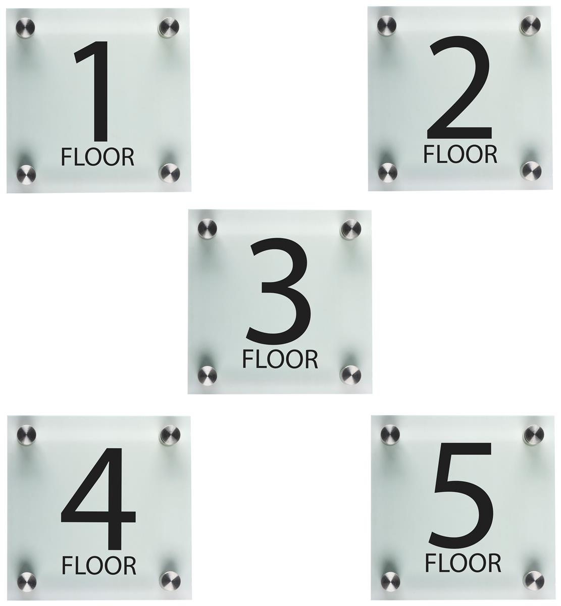 Acrylic Floor Level Sign