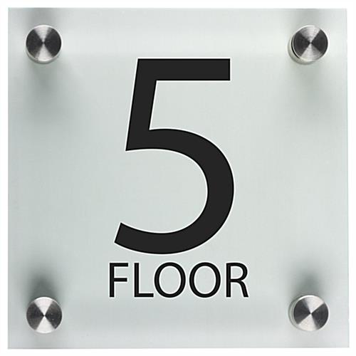 Office Floor Number Sign | 6