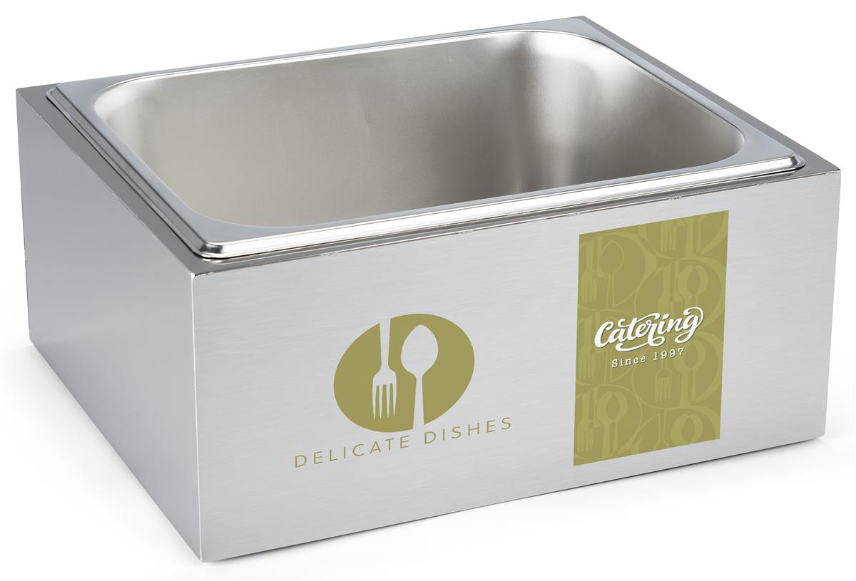 Custom Countertop Steel Ice Holder EasyClean Removable Tray