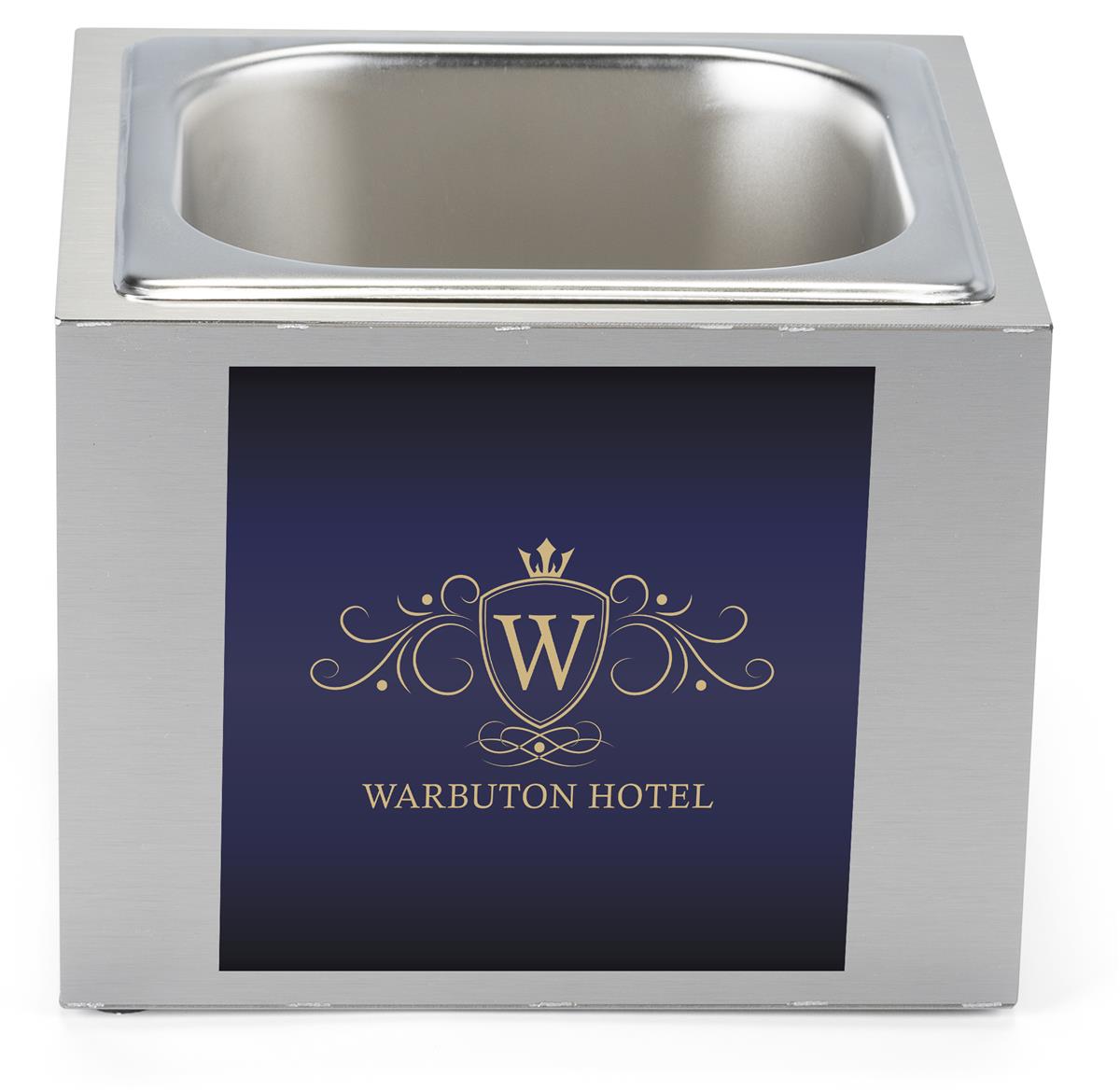 Branded Steel Countertop Ice Bin Full Color UV Digital Printing