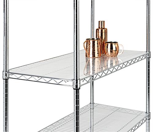 24 x 60 acrylic wire shelf liners are strong and durable