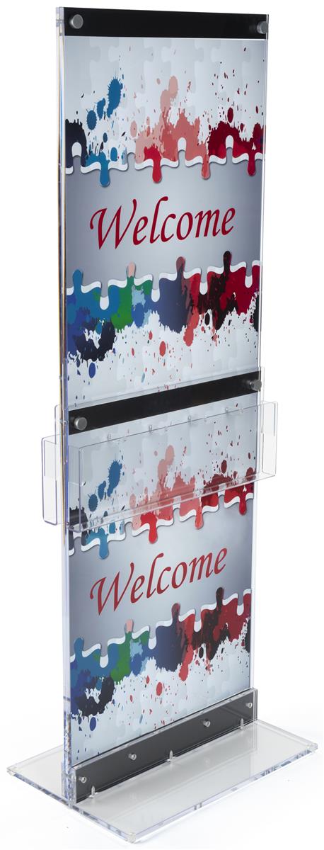 Custom Graphic with Brochure Holders& Acrylic Construction
