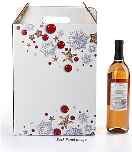 Pre-printed cardboard wine carrier sold in sets of 25
