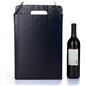 Pre-printed cardboard wine carrier box with wrap around design