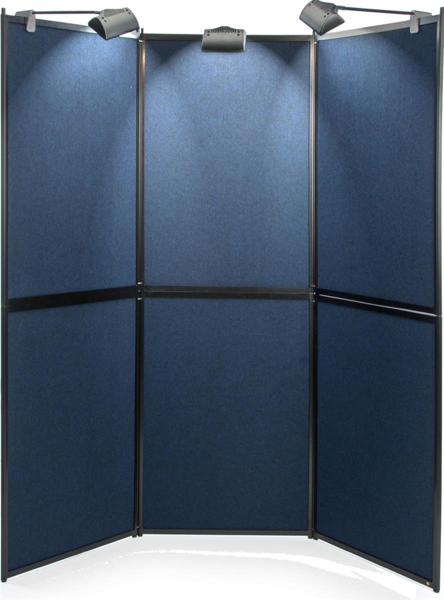 Hook and Loop Display Board with Halogen Lights Floor Standing