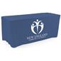 Navy blue custom printed fitted tablecloths with four sides