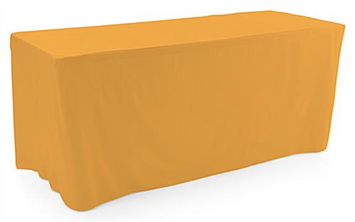 Gold trade show table throws