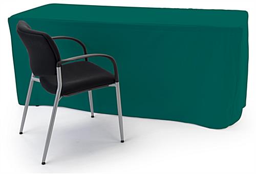 Trade show table throws measure 90 inches wide 