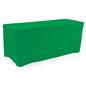 Kelly green trade show table throws