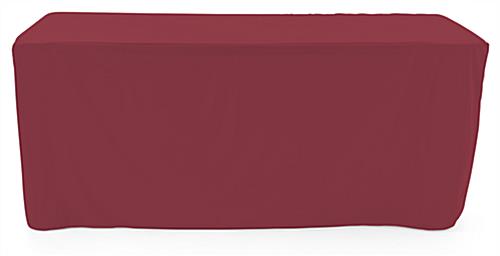 Trade show table throws with high quality polyester