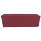 Burgundy trade show table throws for 96 inch long tabletops