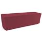 Burgundy trade show table throws measure 90 inches wide by 156 inches tall 