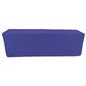 Royal blue trade show table throws with 100 percent polyester construction 