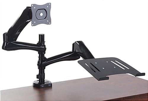 Steel Desk Mount Dual Monitor Arm