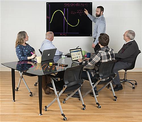 48 x 36 Magnetic Glass Marker Board for Offices