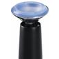 Black Glass Top Dry Erase Table with Rubber Feet