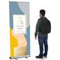 Roll up banner stand with graphics