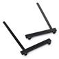 Black "L" shaped gridwall base with adjustable levelers