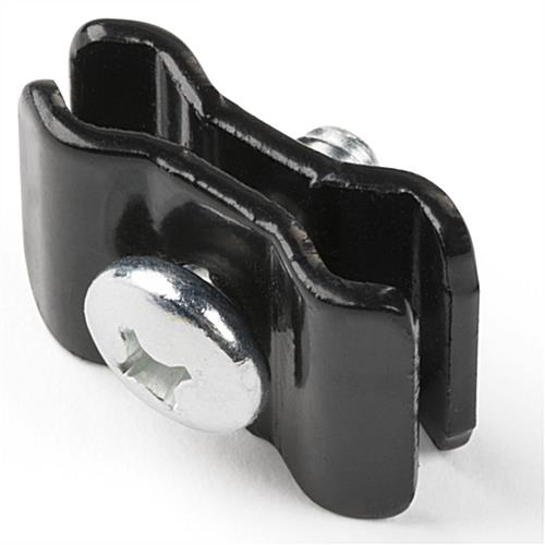 Black Gridwall Connector with Glossy Finish