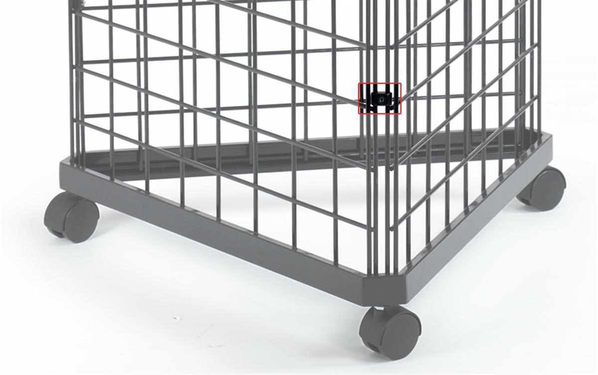 Black Gridwall Panel Connector