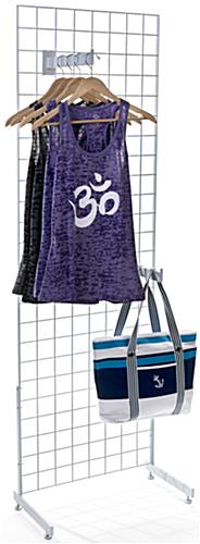 White Gridwall "L" Base Stands for Standard Hooks