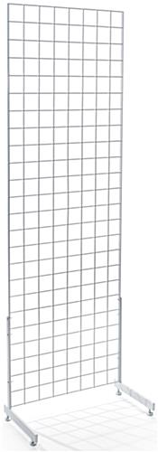 Metal White Gridwall "L" Base Stands